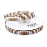 Gingham Checkered Holiday Christmas Ribbon, 3/8-Inch, 25 Yards