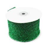 Grand Glittered Net Wired Ribbon, 2-1/2-Inch 10-Yard - Hunter Green