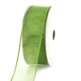 Sheer Chiffon Ribbon Wired Edge, 1-1/2-inch, 25-yard