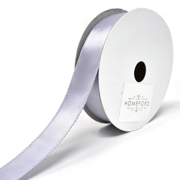 Single Faced Wired Edge Satin Ribbon, 5/8-Inch, 10-Yard, Victorian Lilac