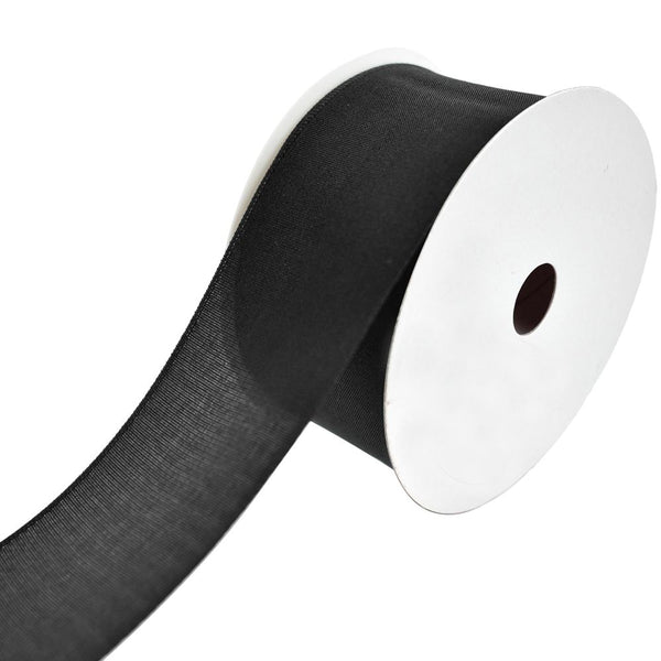 Premium Dream Wired Ribbon, Made in Germany, 1-1/2-Inch, 3-Yard, Carbon Black