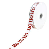 Christmas Ho Ho Ho Grosgrain Ribbon, 5/8-Inch, 10-Yard