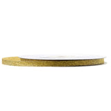 Metallic Taffeta Christmas Ribbon, 1/4-inch, 25-yard