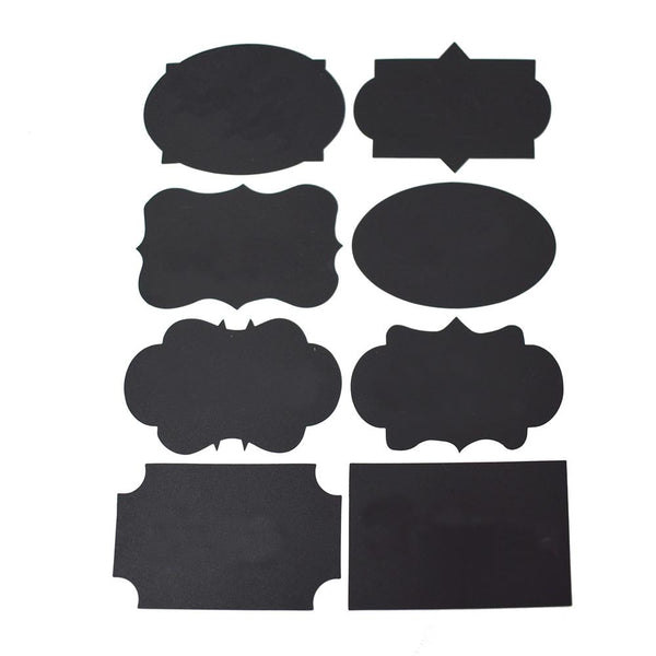 Reusable Adhesive Chalkboard Labels, 16-Piece