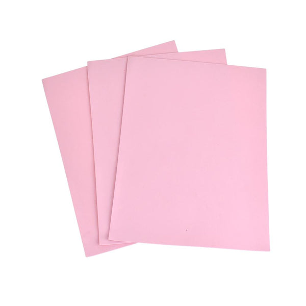 Plain EVA Foam Sheet, 9-Inch x 12-Inch, 3-Piece, Pink