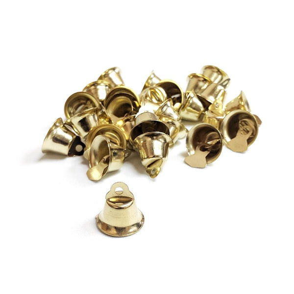 Mini Wedding Bridal Guest Favor Bells, Gold, 1/2-Inch, 36-Count