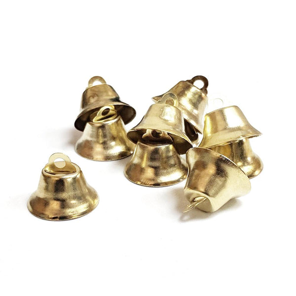 Wedding Bridal Guest Favor Bells, Gold, 5/8-Inch, 18-Count