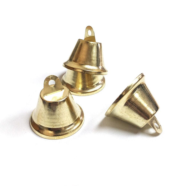 Wedding Bridal Guest Favor Bells, Gold, 1-3/8-Inch, 9-Count