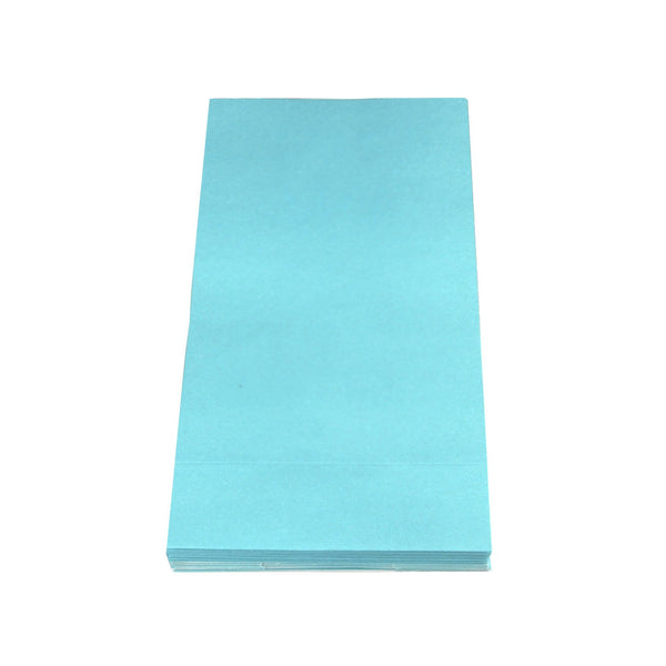 Solid Color Paper Treat Bags, 9-1/2-Inch x 5-Inch, 12-Piece, Light Blue