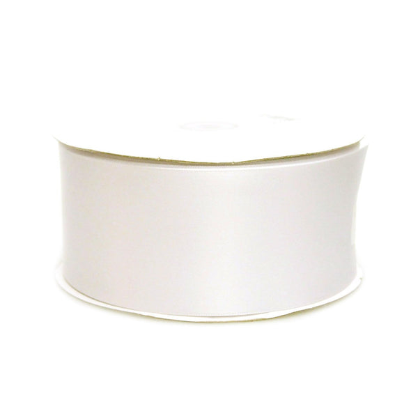 Double Faced Satin Ribbon, 1-1/2-inch, 50-yard, White