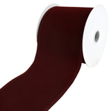 Christmas Velvet Wired Edge Ribbon, 10-Yard