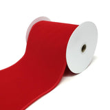 Christmas Velvet Wired Edge Ribbon, 10-Yard