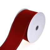 Christmas Velvet Wired Edge Ribbon, 10-Yard