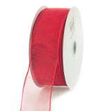 Sheer Chiffon Ribbon Wired Edge, 1-1/2-inch, 25-yard