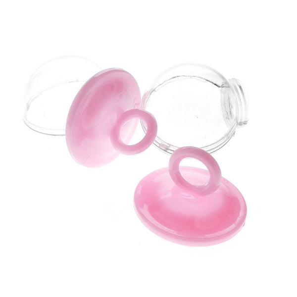 Baby Shower Plastic Pacifier Favor Box, 2-1/2-Inch. 12-Count, Pink