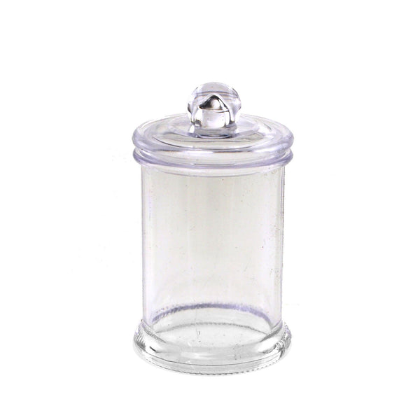 Clear Acrylic Apothecary Candy Jar, 3-1/4-Inch, 12-Piece