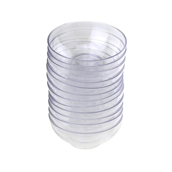 Clear Plastic Mini Appetizer Dessert Bowls, 2-3/4-Inch, 12-Piece