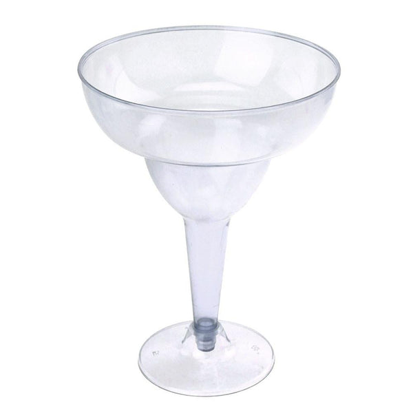 Plastic Margarita Glass Cups, 6-Inch, 6-Piece, Clear