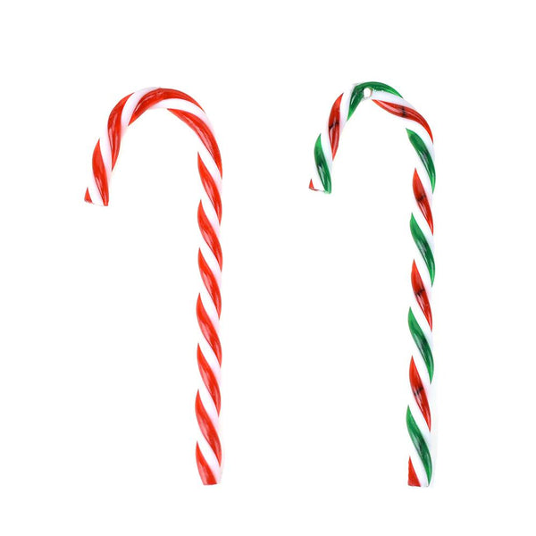 Candy Cane Christmas Ornaments, Assorted, 4-1/2-Inch, 12-Piece