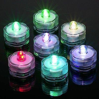 LED Floral Water Submersible Base Lights, 12-Piece