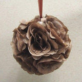 Silk Flower Kissing Balls Wedding Centerpiece, 6-Inch