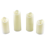 LED Plastic Swinging Flame Candle, Assorted Sizes, 4-Piece