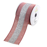 Glitter Center Canvas Ribbon, 2-1/2-Inch, 10 Yards