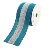 Glitter Center Canvas Ribbon, 2-1/2-Inch, 10 Yards