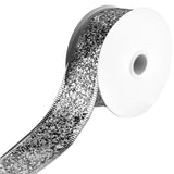 Disco Glitter Metallic Edge Wired Ribbon, 1-1/2-Inch, 10-Yard