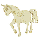 Laser-cut Wooden Unicorn, 4-Inch, 3-Pieces