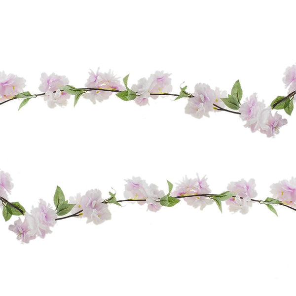 Artificial Wildflower Branch Garland, Lavender, 68-Inch