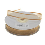 Satin-Edge Sheer Organza Ribbon, 5/8-Inch, 25-yard