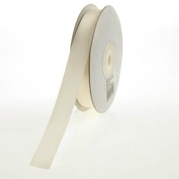 Double Faced Satin Ribbon, 5/8-inch, 25-yard, Ivory