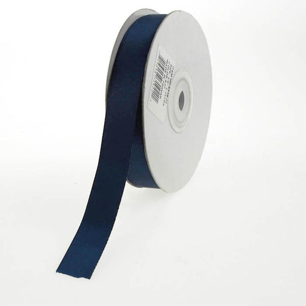 Double Faced Satin Ribbon, 5/8-inch, 25-yard, Navy Blue