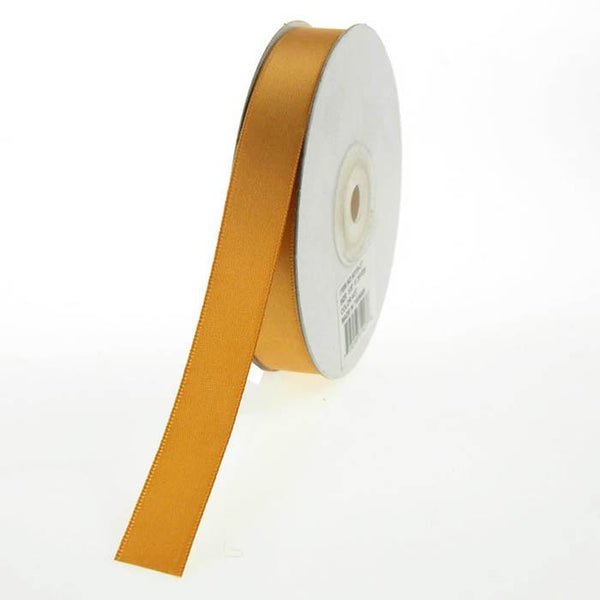 Double Faced Satin Ribbon, 5/8-inch, 25-yard, Old Gold