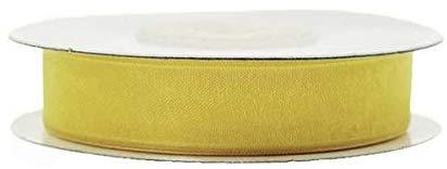 Sheer Organza Ribbon, 5/8-inch, 25-yard, Canary Yellow