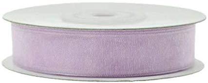 Sheer Organza Ribbon, 5/8-inch, 25-yard, Lavender