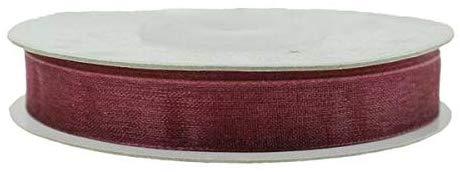 Sheer Organza Ribbon, 3/8-inch, 25-yard, Wine