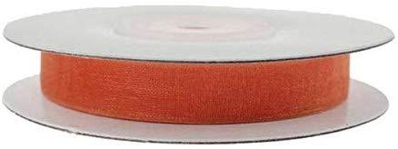Sheer Organza Ribbon, 3/8-inch, 25-yard, Coral