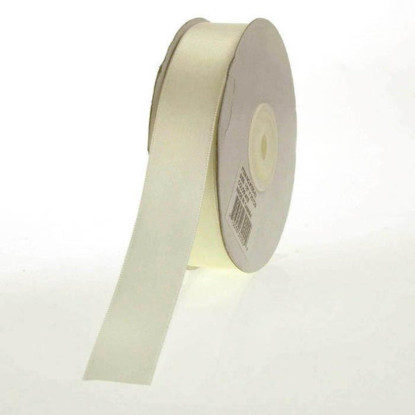 Double Faced Satin Ribbon, 7/8-inch, 25-yard, Ivory