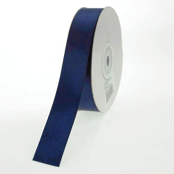 Double Faced Satin Ribbon, 7/8-inch, 25-yard, Navy Blue