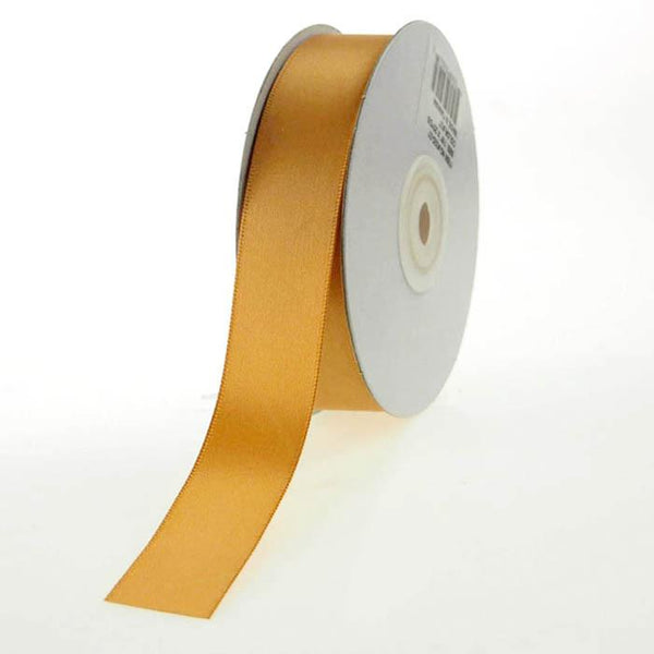 Double Faced Satin Ribbon, 7/8-inch, 25-yard, Old Gold