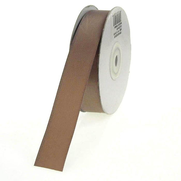 Double Faced Satin Ribbon, 7/8-inch, 25-yard, Toffee