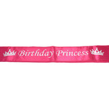 Satin Birthday Princess Sash, 29-Inch