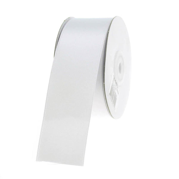 Double Faced Satin Ribbon, 1-1/2-inch, 25-yard, White