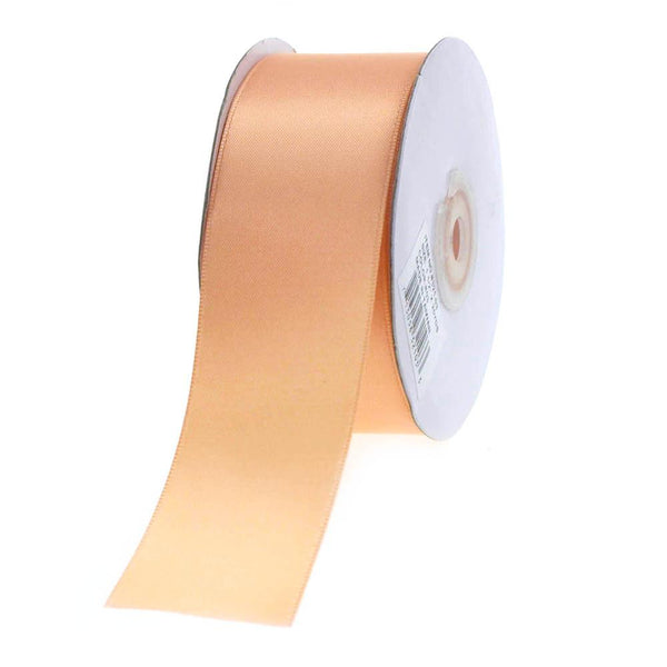 Double Faced Satin Ribbon, 1-1/2-inch, 25-yard, Peach