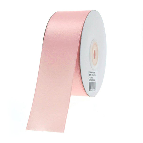 Double Faced Satin Ribbon, 1-1/2-inch, 25-yard, Light Pink