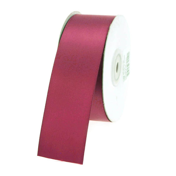 Double Faced Satin Ribbon, 1-1/2-inch, 25-yard, Burgundy