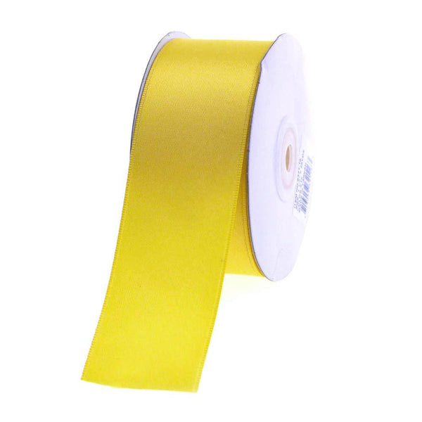 Double Faced Satin Ribbon, 1-1/2-inch, 25-yard, Yellow