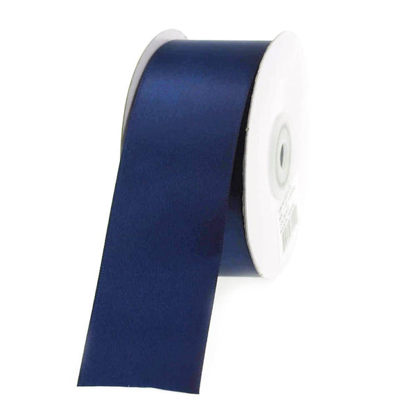 Double Faced Satin Ribbon, 1-1/2-inch, 25-yard, Navy Blue